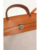 Bolso de tela beige - 30x10x30 cm - Buen estado