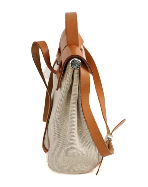 Bolso de tela beige - 30x10x30 cm - Buen estado