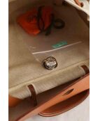 Bolso de tela beige - 30x10x30 cm - Buen estado