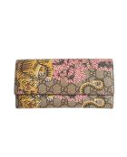 Portafoglio in pelle multicolore - 20,5x3x12 cm - Ottime condizioni