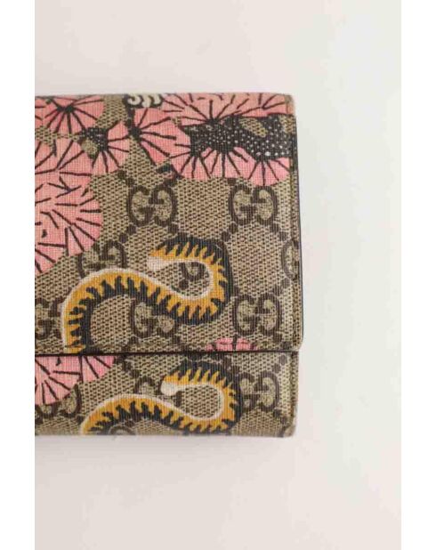 Portafoglio in pelle multicolore - 20,5x3x12 cm - Ottime condizioni