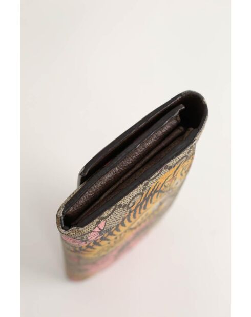 Portafoglio in pelle multicolore - 20,5x3x12 cm - Ottime condizioni