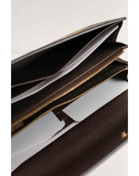 Portafoglio in pelle multicolore - 20,5x3x12 cm - Ottime condizioni