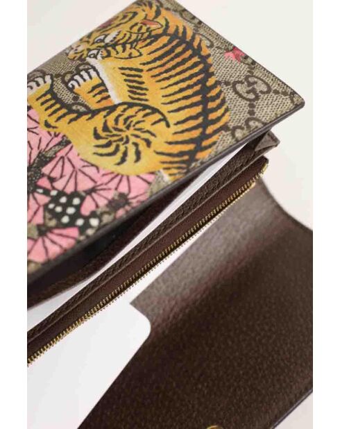 Portafoglio in pelle multicolore - 20,5x3x12 cm - Ottime condizioni