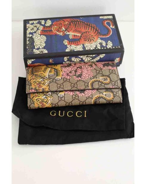 Portafoglio in pelle multicolore - 20,5x3x12 cm - Ottime condizioni