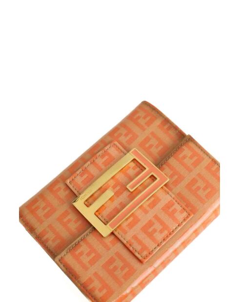 Portafoglio in tessuto arancione - Ottime condizioni