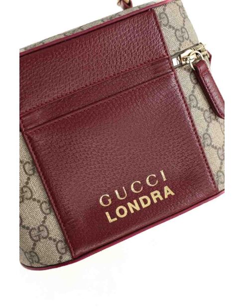 Mobile in pelle grigia - 22x15x17 cm - Mai indossato