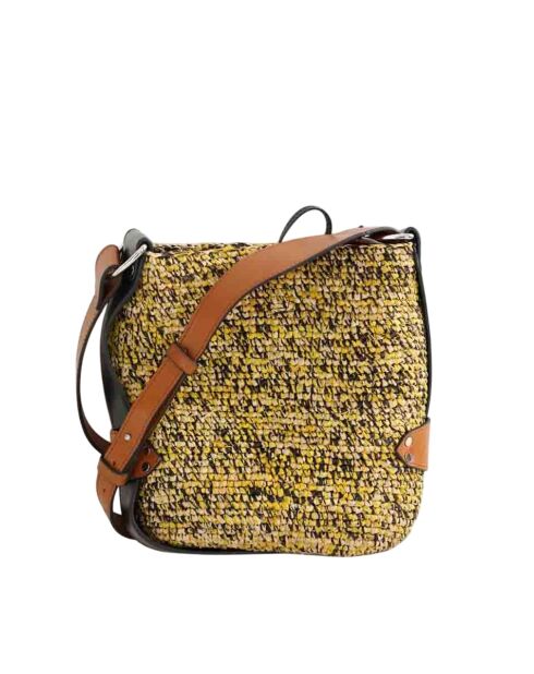 Borsa a tracolla in tessuto giallo - 20x7x23 cm - Ottime condizioni