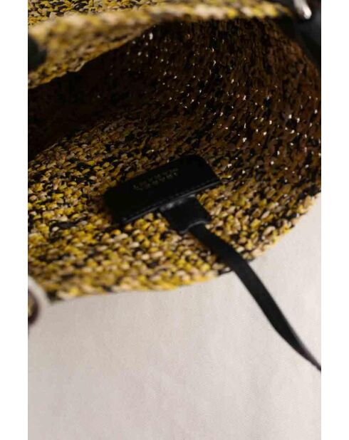 Borsa a tracolla in tessuto giallo - 20x7x23 cm - Ottime condizioni