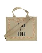 Middelbeige stoffen draagtas - 38x15x29 cm - Nooit gedragen