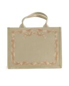 Middelbeige stoffen draagtas - 38x15x29 cm - Nooit gedragen
