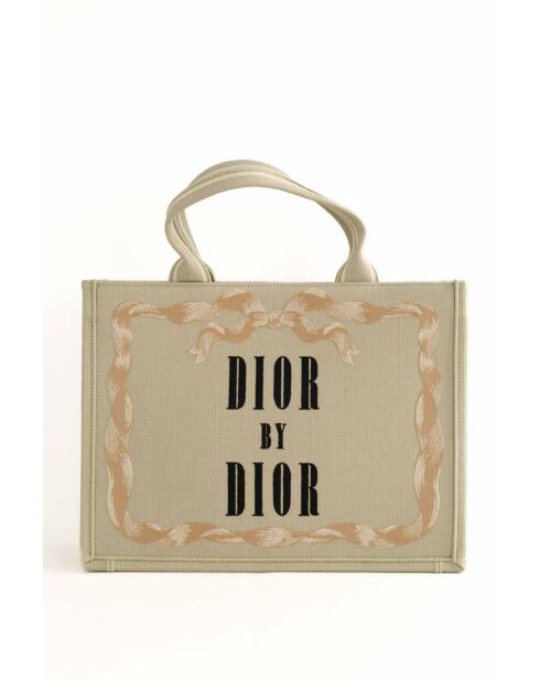 Middelbeige stoffen draagtas - 38x15x29 cm - Nooit gedragen