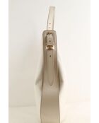 Ecru leren handtas - 32x14x37 cm - Goede conditie