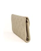 Portafoglio in pelle grigia - 19x3x12 cm - Buone condizioni