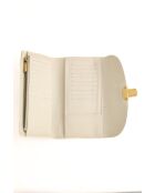 Portafoglio in pelle grigia - 19x3x12 cm - Buone condizioni