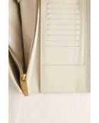 Portafoglio in pelle grigia - 19x3x12 cm - Buone condizioni