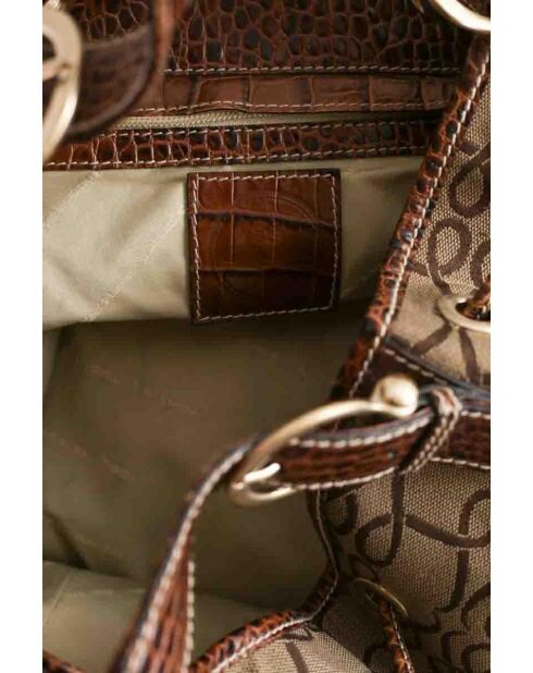 Braune Stofftasche -43x24x32 cm - Sehr guter Zustand