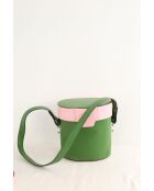 Grüne Schultertasche aus Leder - 28x16x20 cm - Sehr guter Zustand