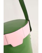 Grüne Schultertasche aus Leder - 28x16x20 cm - Sehr guter Zustand