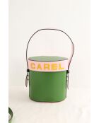 Grüne Schultertasche aus Leder - 28x16x20 cm - Sehr guter Zustand