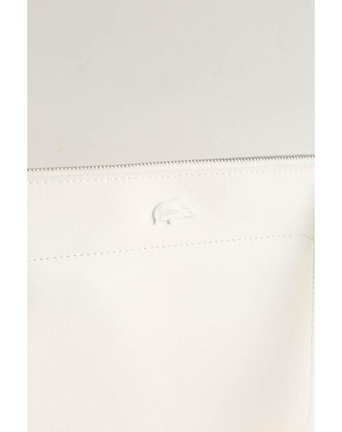 Pochette in pelle bianca - 28x5x22 cm - Ottime condizioni