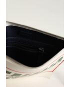 Pochette in pelle bianca - 28x5x22 cm - Ottime condizioni