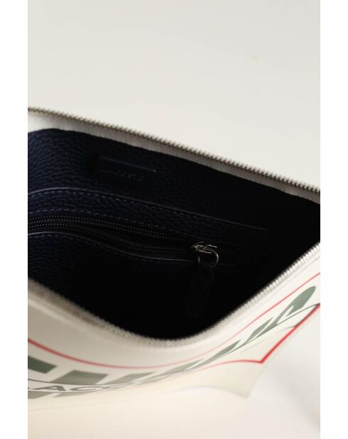 Pochette in pelle bianca - 28x5x22 cm - Ottime condizioni