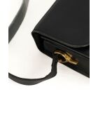 Schwarze Schultertasche aus Leder - 25x6x17 cm - Guter Zustand