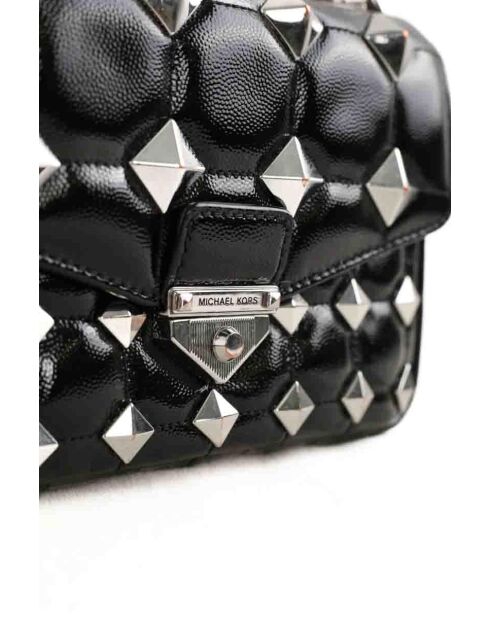 Minibolso de piel negra - 24x8x16 cm - Muy buen estado