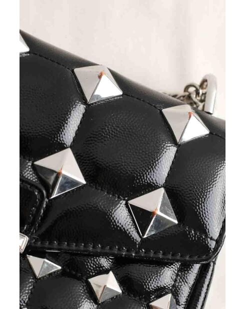 Minibolso de piel negra - 24x8x16 cm - Muy buen estado