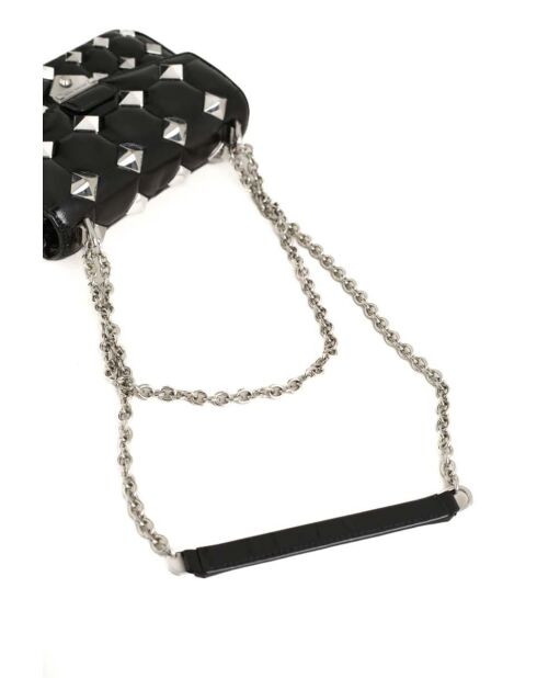 Schwarze Mini-Tasche aus Leder - 24x8x16 cm - Sehr guter Zustand