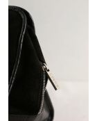 Schwarze Wildlederhandtasche - 33x15x24 cm - Guter Zustand