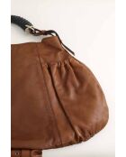 Braune Tragetasche aus Leder - 50x33 cm - Sehr guter Zustand