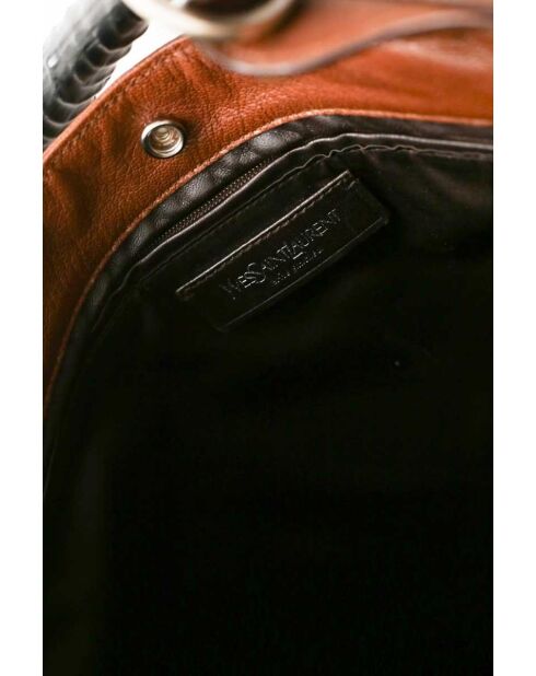 Braune Tragetasche aus Leder - 50x33 cm - Sehr guter Zustand