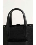Borsa a tracolla in pelle nera - 20x9x18 cm - Ottime condizioni