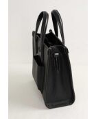 Borsa a tracolla in pelle nera - 20x9x18 cm - Ottime condizioni