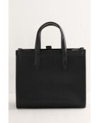 Borsa a tracolla in pelle nera - 20x9x18 cm - Ottime condizioni