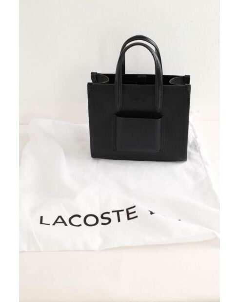 Borsa a tracolla in pelle nera - 20x9x18 cm - Ottime condizioni