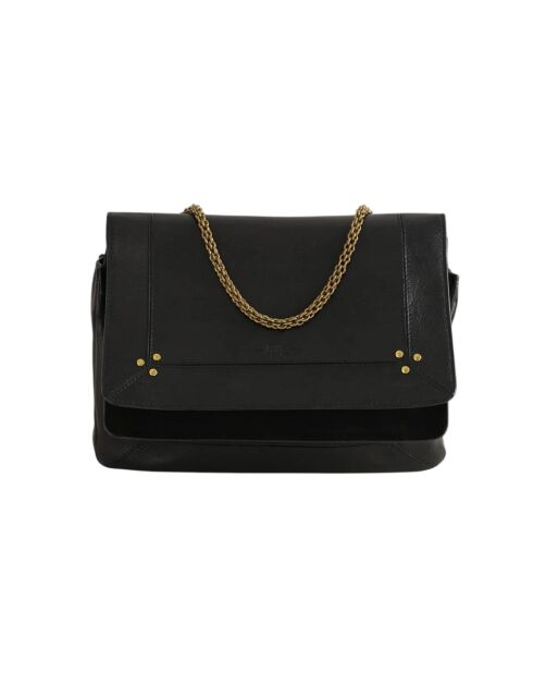 Schwarze Schultertasche aus Leder - 29,5x9x22 cm - Sehr guter Zustand