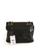 Zwarte leren schoudertas - 29,5x9x22 cm - Zeer goede conditie