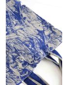 Blauwe katoenen draagtas - 40x36 cm - Zeer goede staat