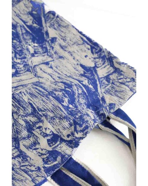 Bolsa de algodón azul - 40x36 cm - Muy buen estado