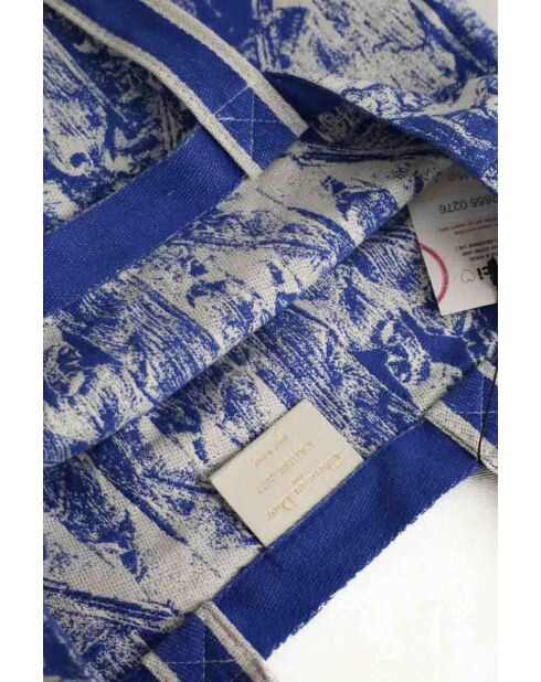 Bolsa de algodón azul - 40x36 cm - Muy buen estado