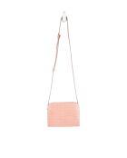 Roze leren schoudertas - 20x6x15 cm - Zeer goede conditie