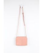 Roze leren schoudertas - 20x6x15 cm - Zeer goede conditie