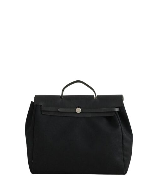 Bolsa de tela negra - 39x13x37 cm - Buen estado