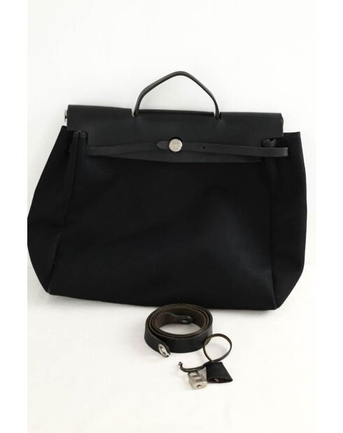 Bolsa de tela negra - 39x13x37 cm - Buen estado