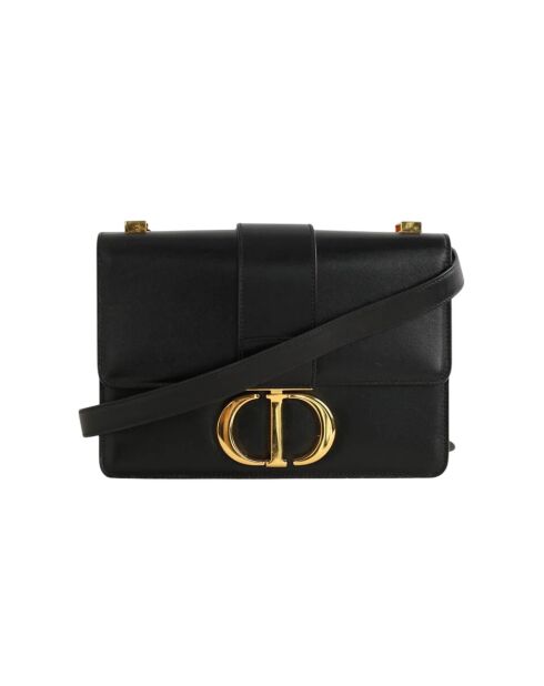 Borsa a tracolla in pelle nera - 25x8x19 cm - Buone condizioni