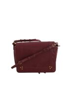 Burgunderrote Schultertasche aus Leder - 25x11x21 cm - Sehr guter Zustand