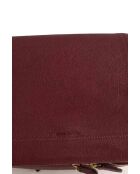 Burgunderrote Schultertasche aus Leder - 25x11x21 cm - Sehr guter Zustand